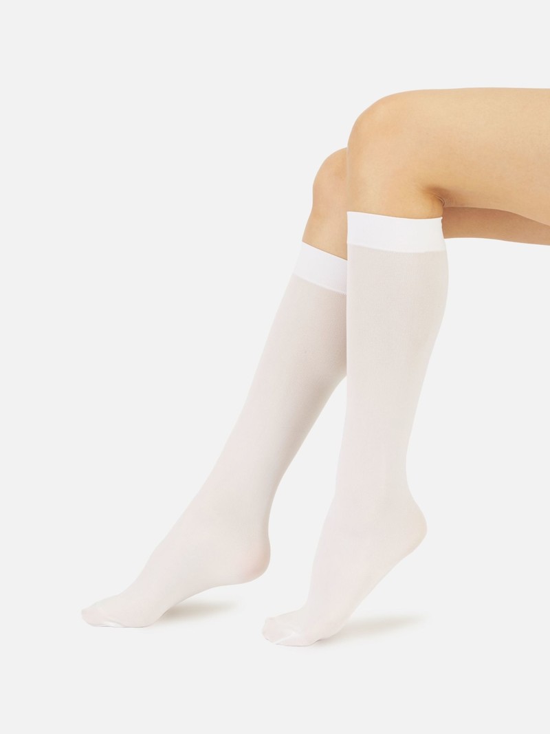 Plain Toe Knee High Socks - TABIO FRANCE