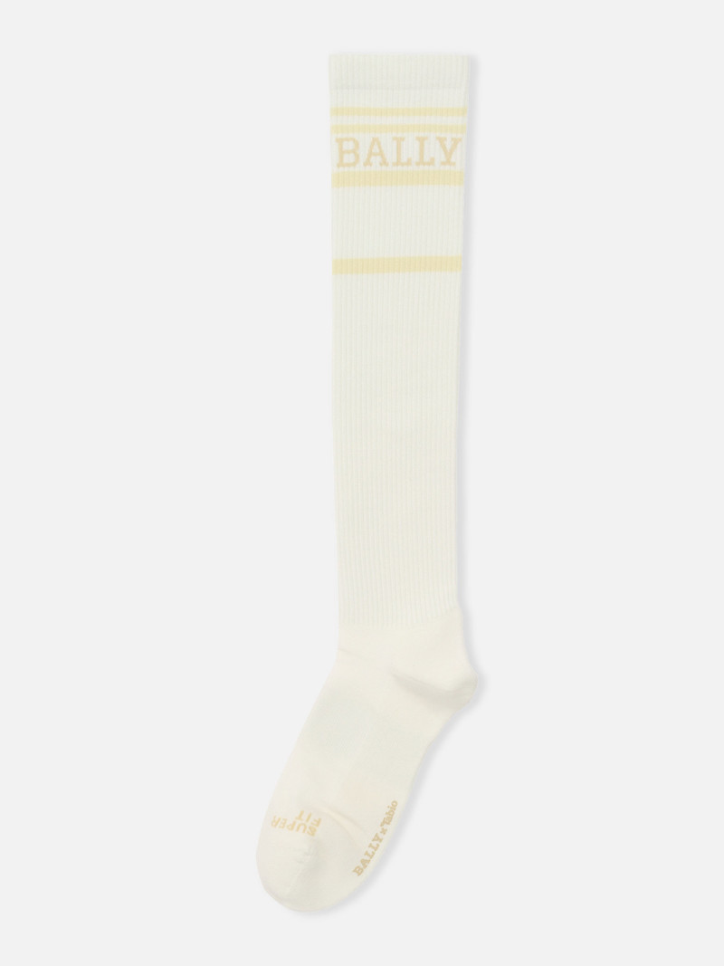 BALLY x TABIO FINE JERSEY LONG ATHLETIC SOCKS L