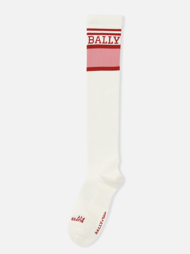BALLY x TABIO FINE JERSEY LONG ATHLETIC SOCKS L