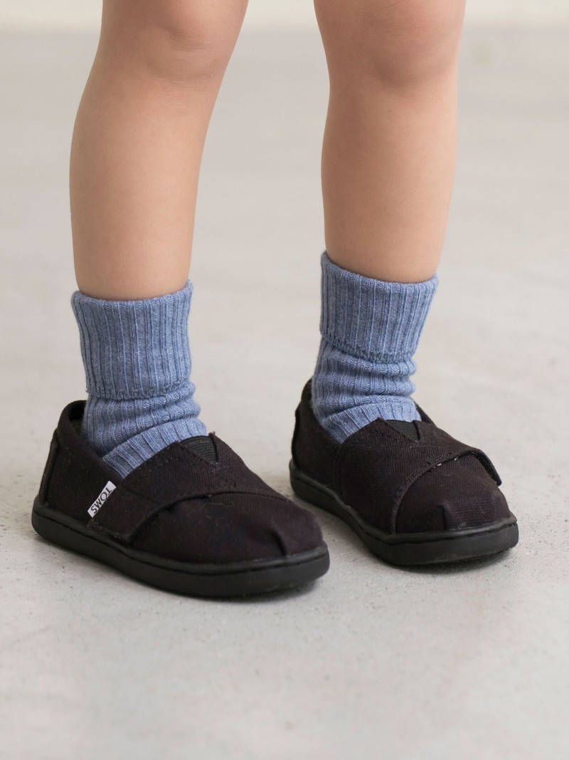Kids Top Folded Ribbed Socks 9-12cm