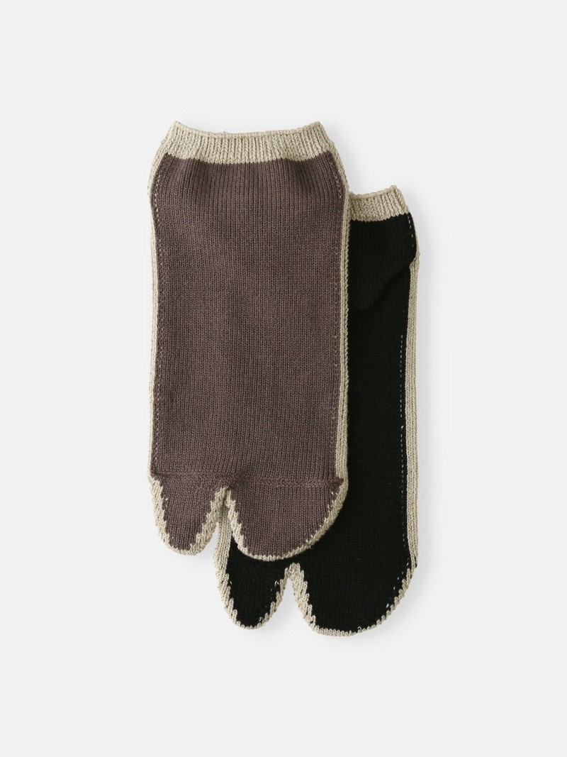 Colour Outlined Tabi Socks M