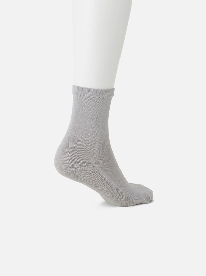 FlaxSox Calcetines tobilleros de lino de lino para mujer, de secado rápido,  finamente hechos de malla (M, paquete de 10), Gris