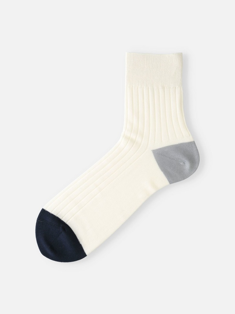 Tricolore gerippte kurze Socken M