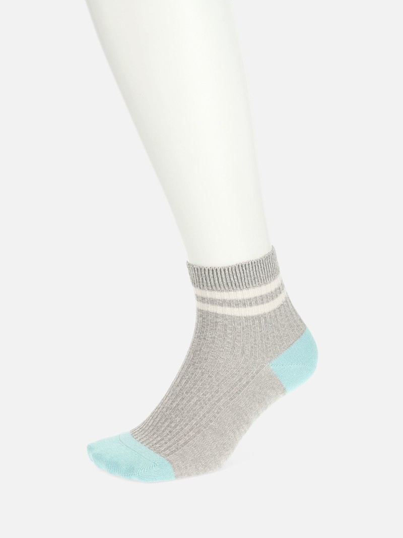 Washi 2 Lines gemêleerde korte sokken M