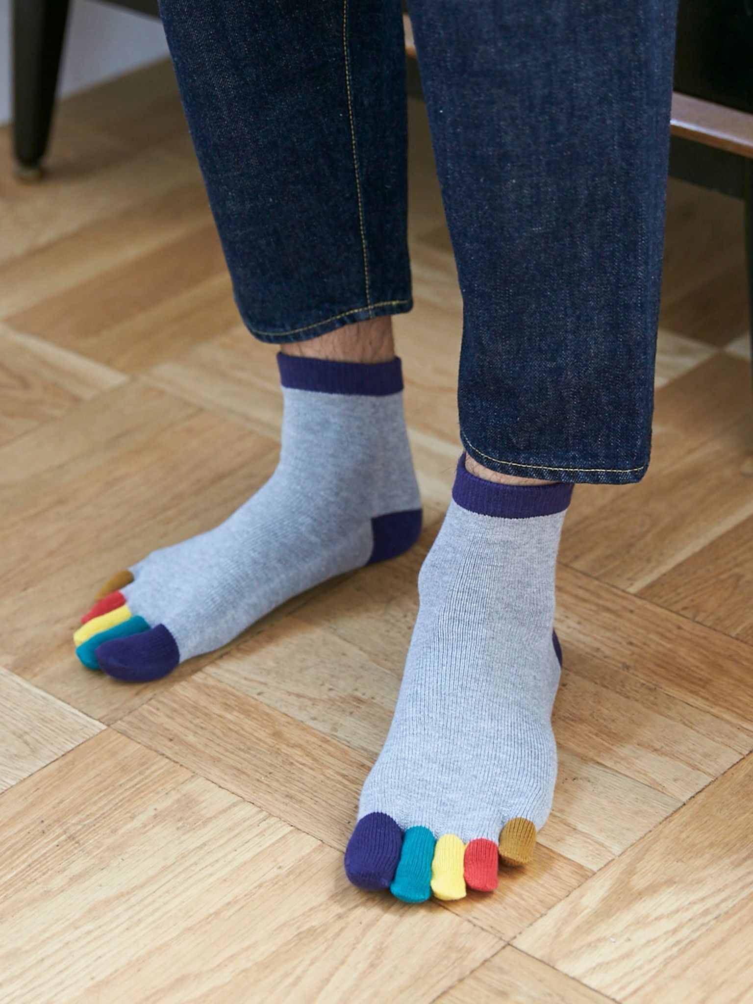 Rainbow Toe Short Socks M - TABIO FRANCE