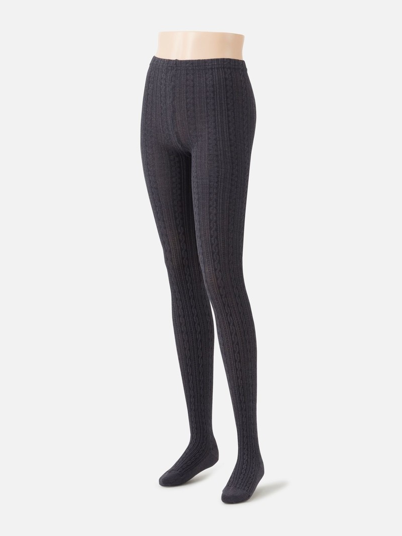 Twist Patterned Tights - TABIO FRANCE