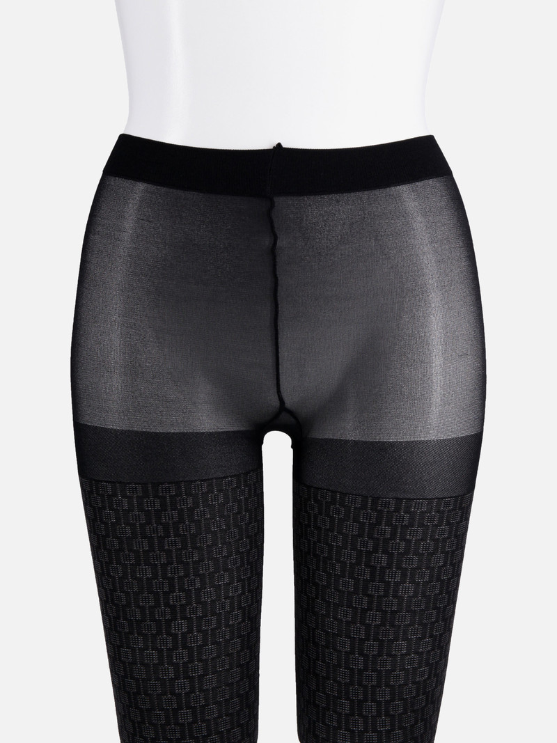 Geometrisch schicke 90D Strumpfhose