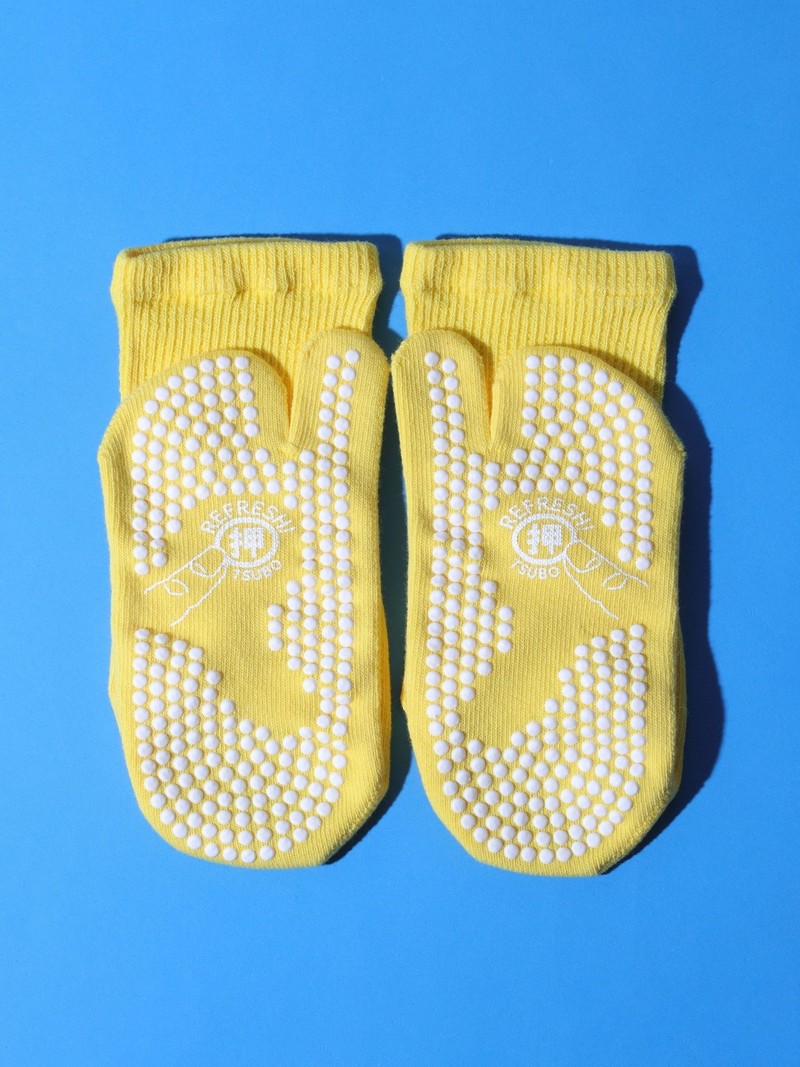 Acupoint Map Printed Tabi Crew Socken S