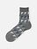 Kurze Socken aus Merinowolle mit Blockeinsatz