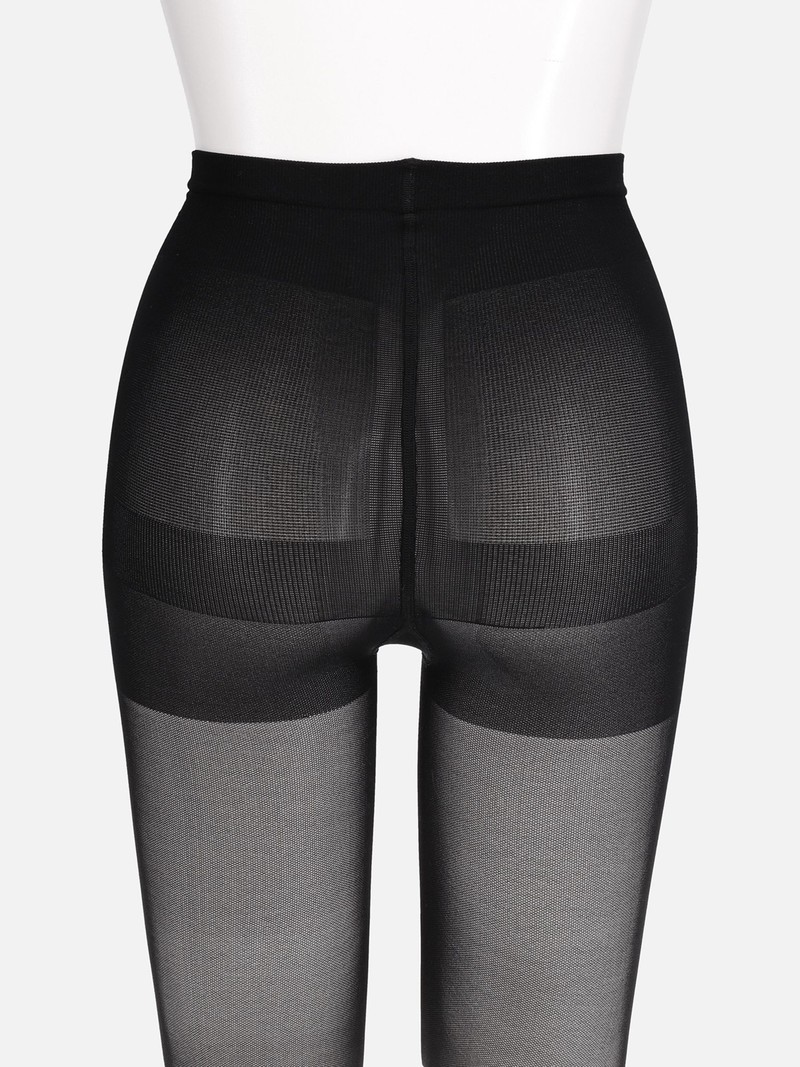 Semi-Opaque Sculpting Tights - 30D - CONTENTION - NOIR - ETAM