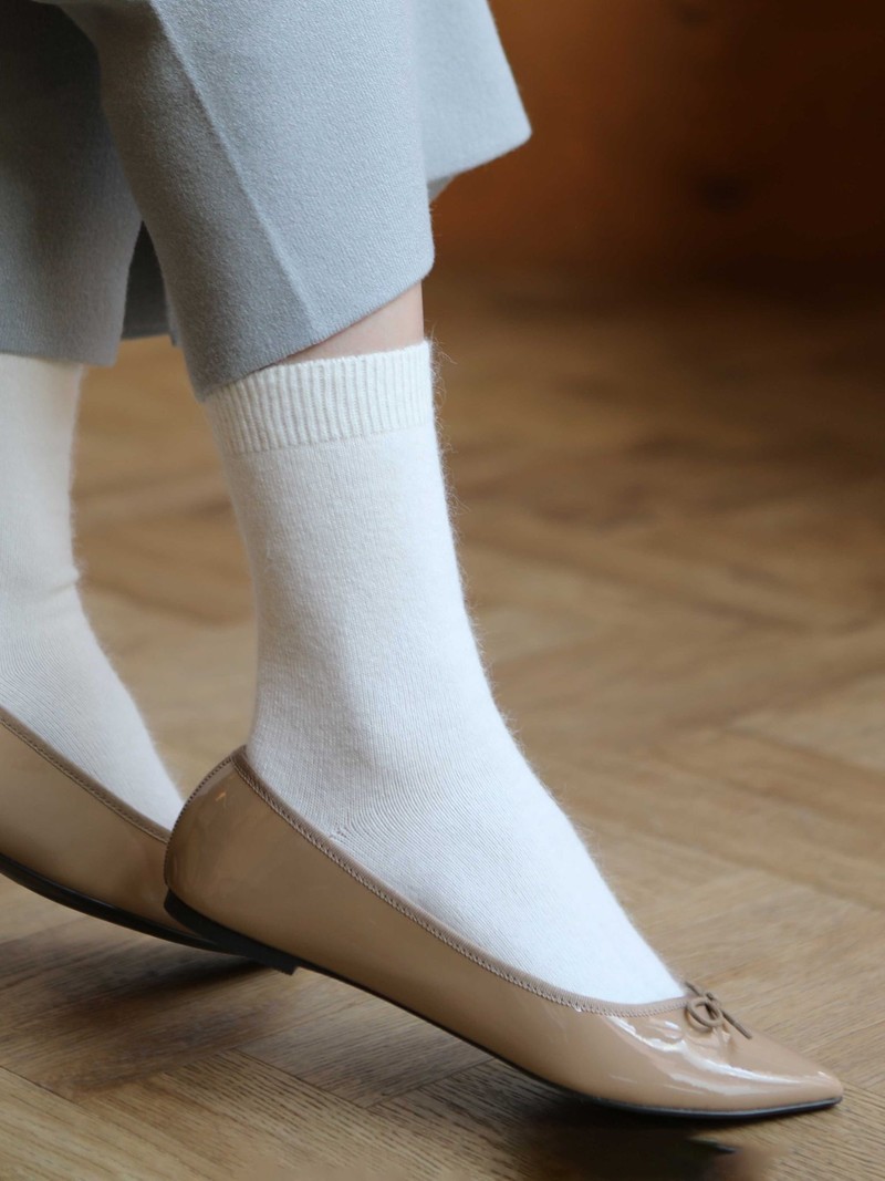 Soft Fit Angora Plain 120N Crew Socks