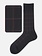 Merino Wool Check Mid Calf Socks L
