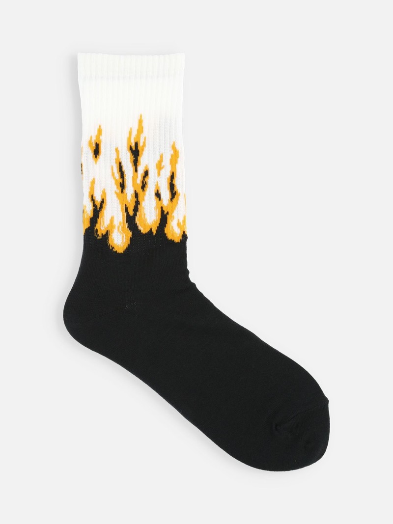 Zweifarbige Fire Crew Socken