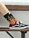 Mi-chaussette flamme bicolore