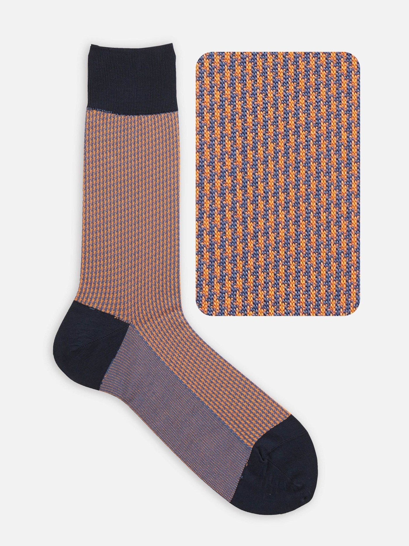 Hahnentritt-Jacquard-Socken