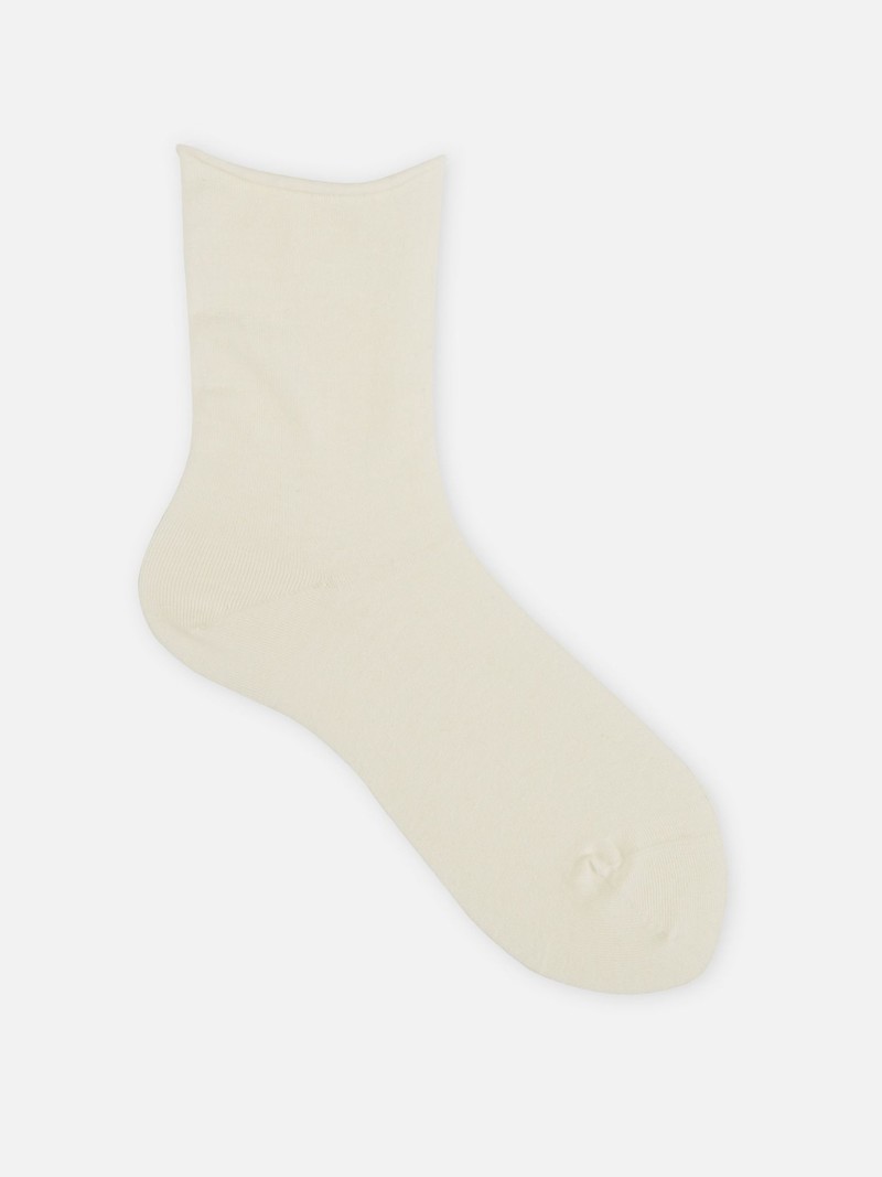 Fine Cotton/Linen Roll Top Socks