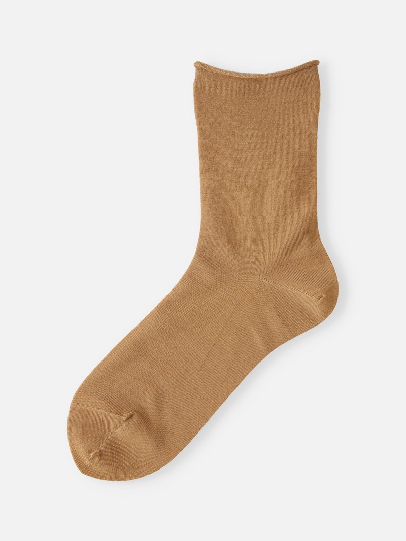 Premium Finest Merino Roll Top Low Crew Socken