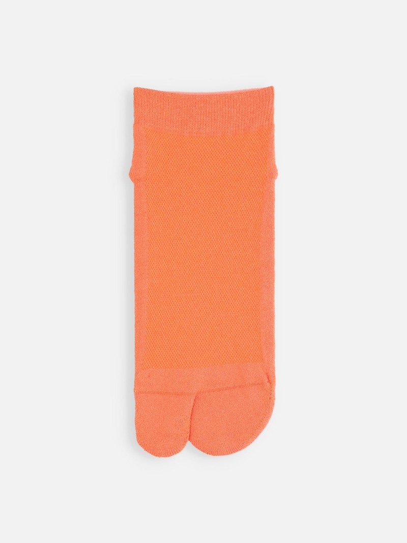 Chaussette courte Tabi unie en papier Washi éponge M