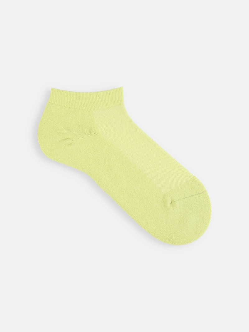 Chaussette courte unie en papier Washi éponge M