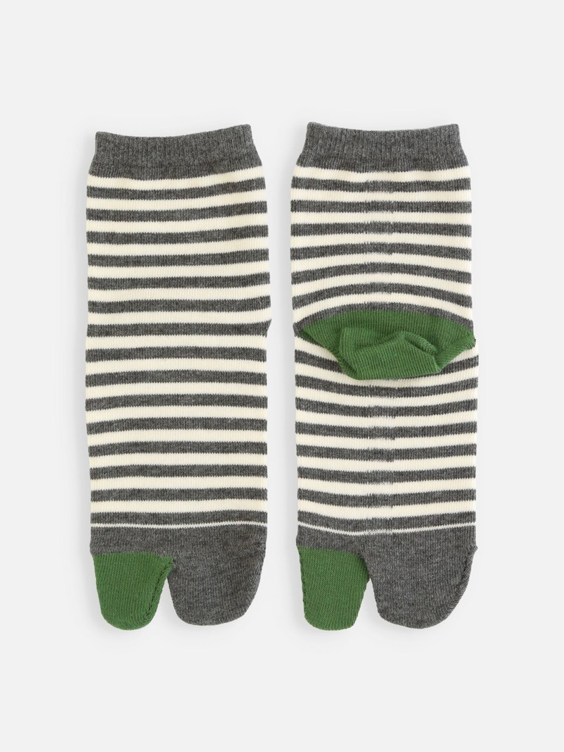 Kids Stripe Tabi Crew Socken 19-21cm