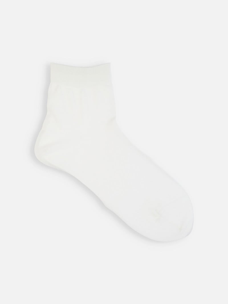 100% Cotton Plain Low Crew Socks