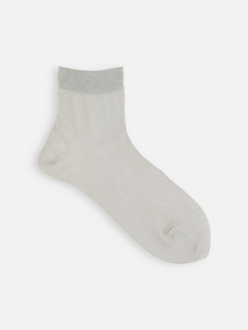 100% Cotton Plain Low Crew Socks