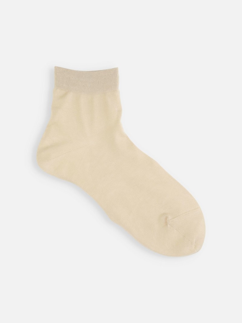 100% Cotton Plain Low Crew Socks