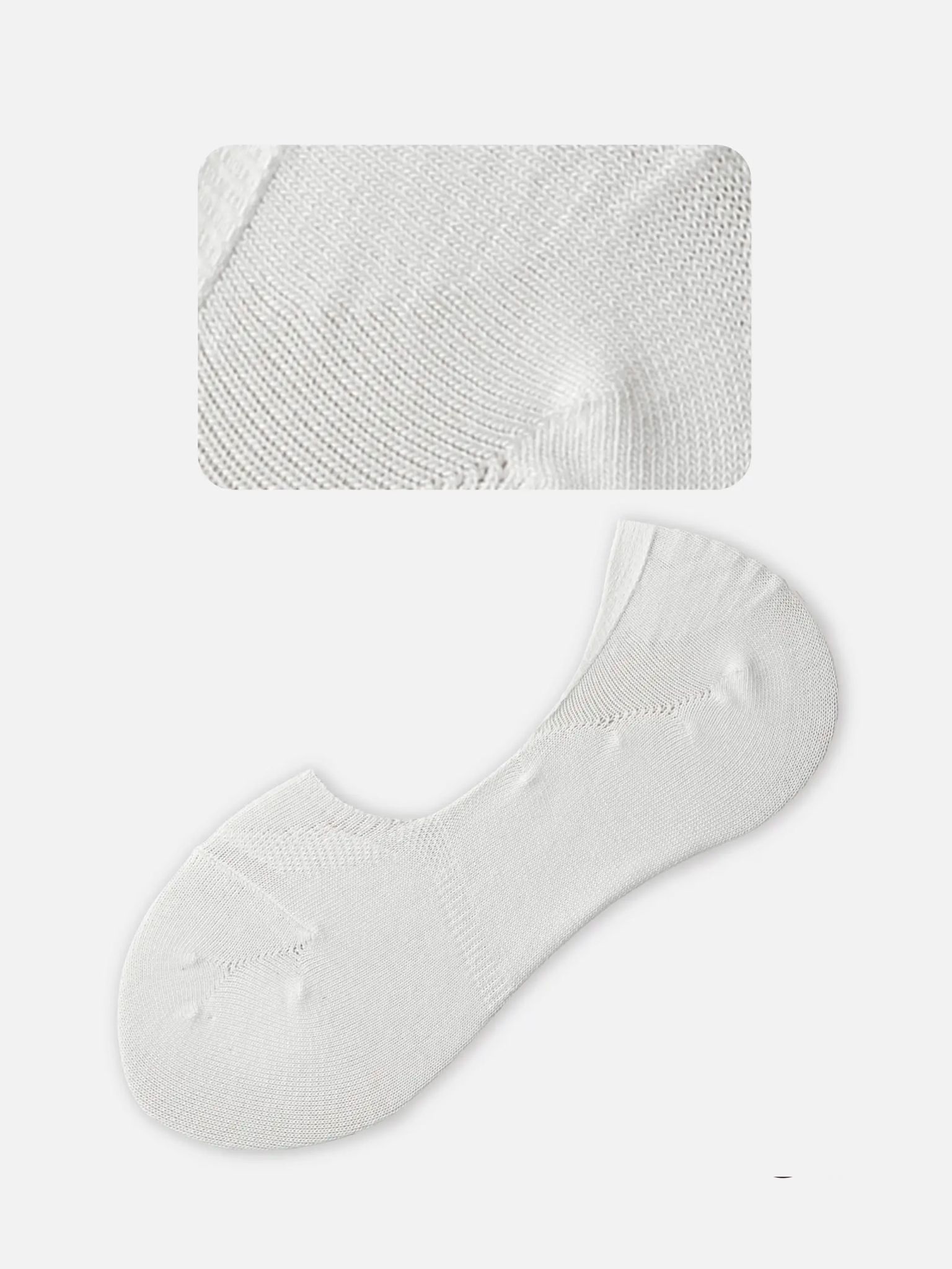 Einfarbige No-Show-Socken aus Baumwolle mit Komfortpassform S