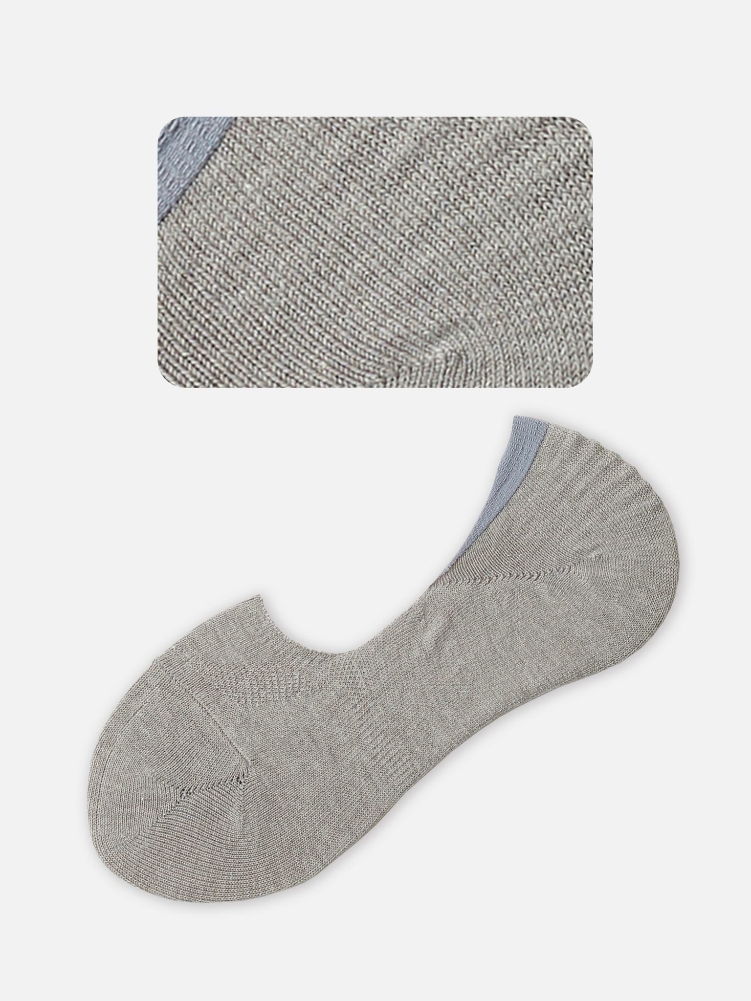 Einfarbige No-Show-Socken aus Baumwolle mit Komfortpassform S