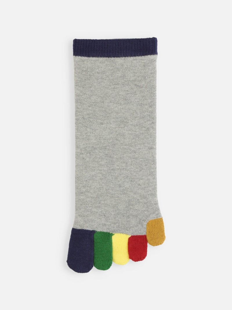 Rainbow Zehensocken kurz M