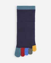 Merino Wool Rainbow 5 Toe Socks S - TABIO FRANCE