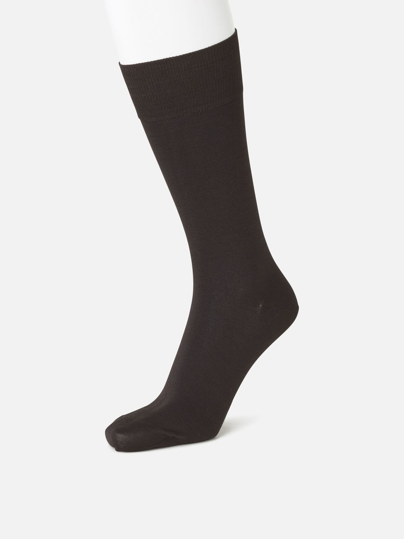 Calcetines altos lisos algodón Supima Basic 220N M - TABIO E-SHOP Paris