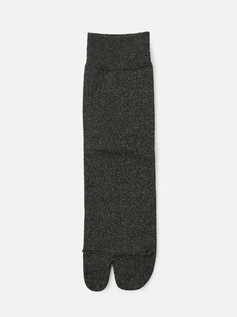 Feine glitzernde Tabi Low Crew-Socken