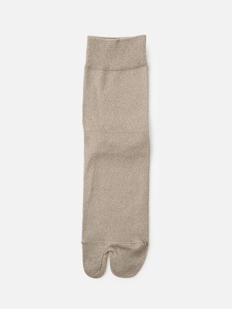 Feine glitzernde Tabi Low Crew-Socken
