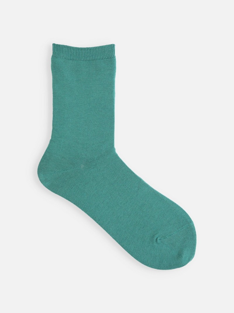 Tabio Power Fit Crew Socks: Kelly Green – Trunk Clothiers US