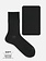 Unelastische einfarbige feine Crew-Socken L