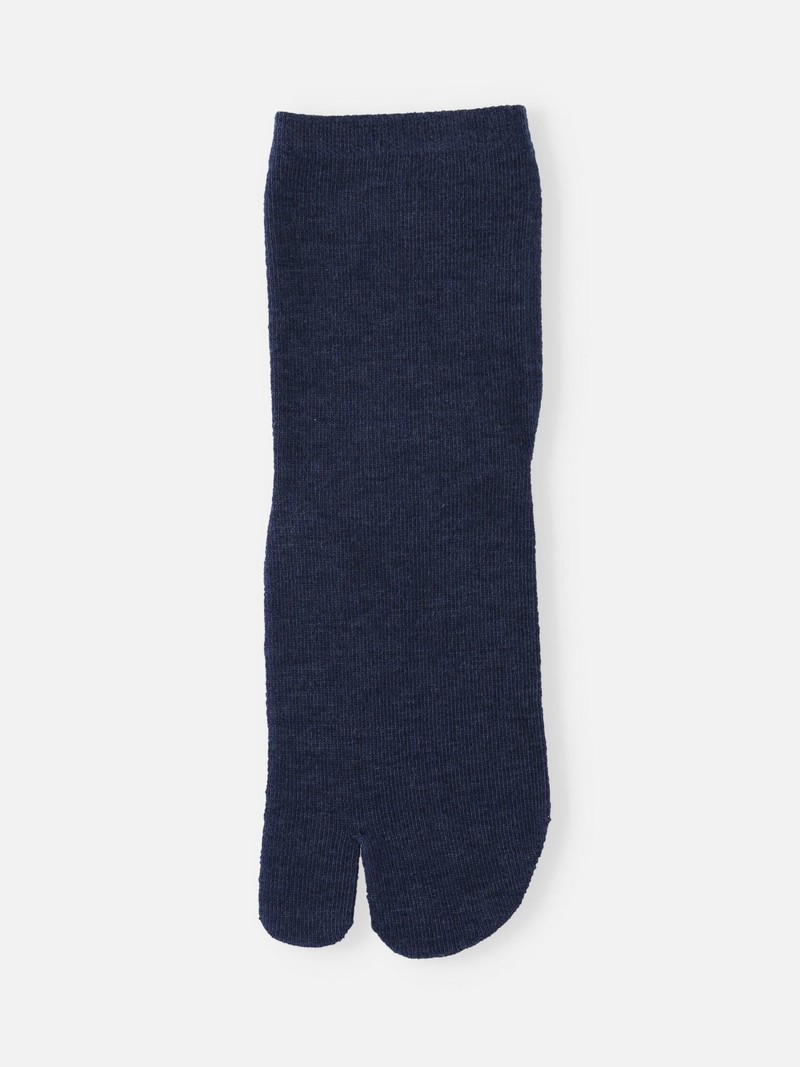 Plain Low Crew Tabi Socks