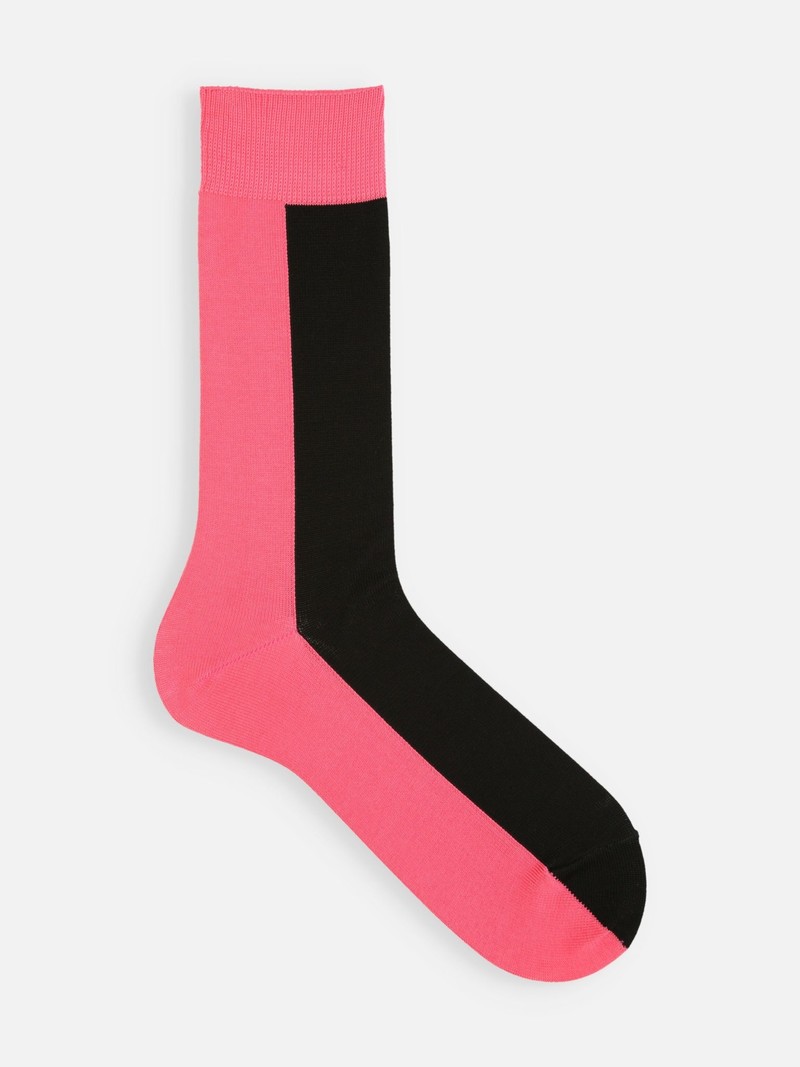 Tweekleurige halfhoge sokken M