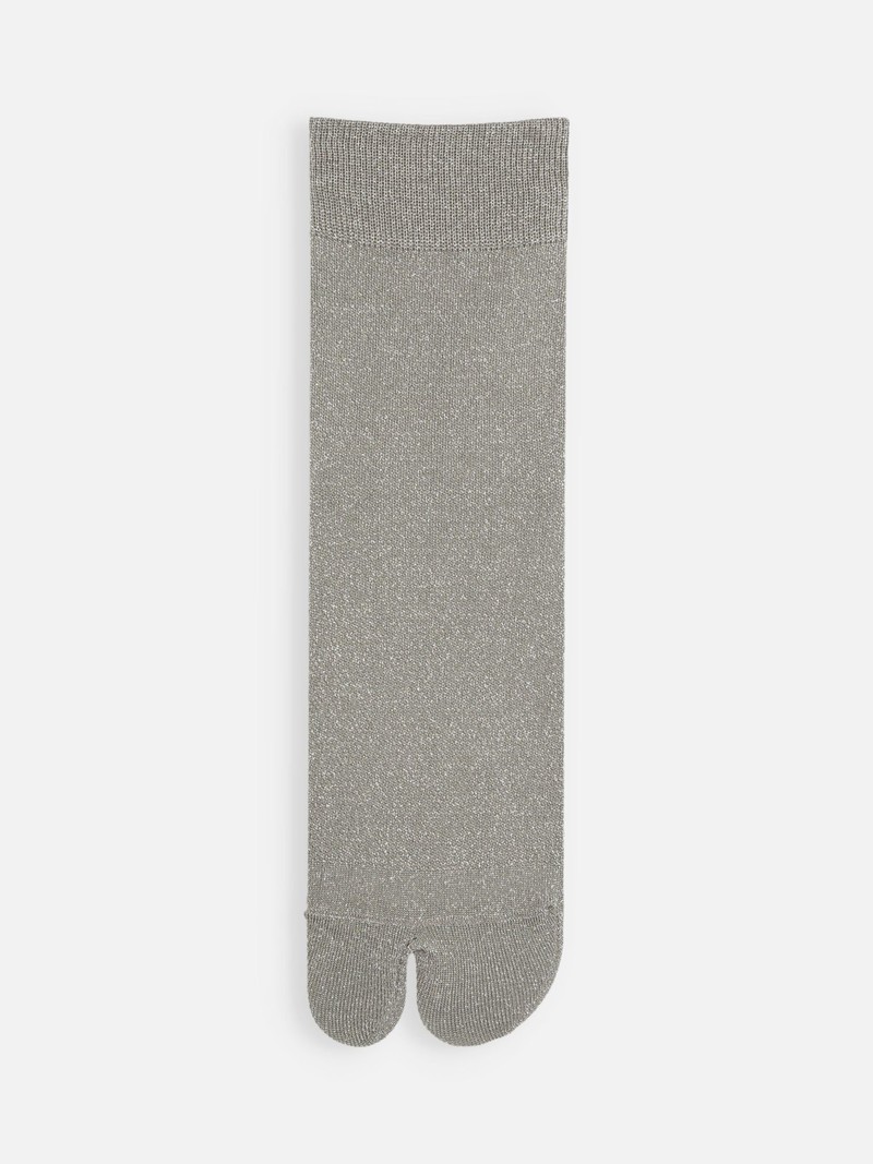 Feine glitzernde Tabi Low Crew-Socken