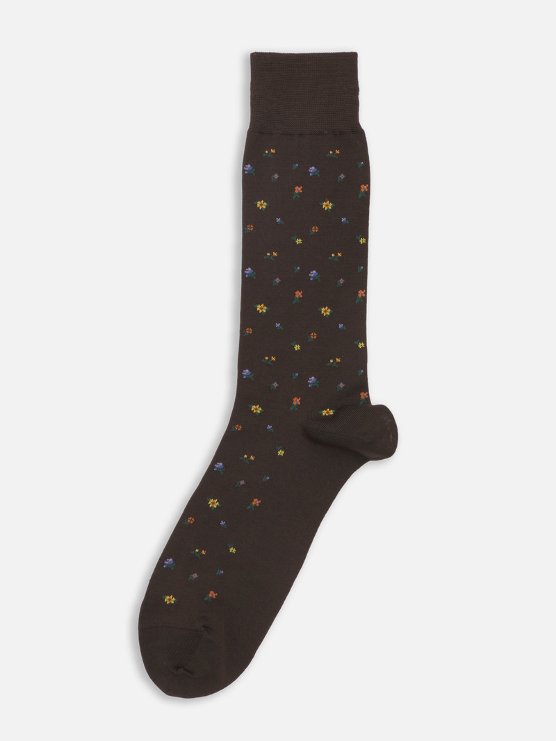 Bunte Blumen Socken M