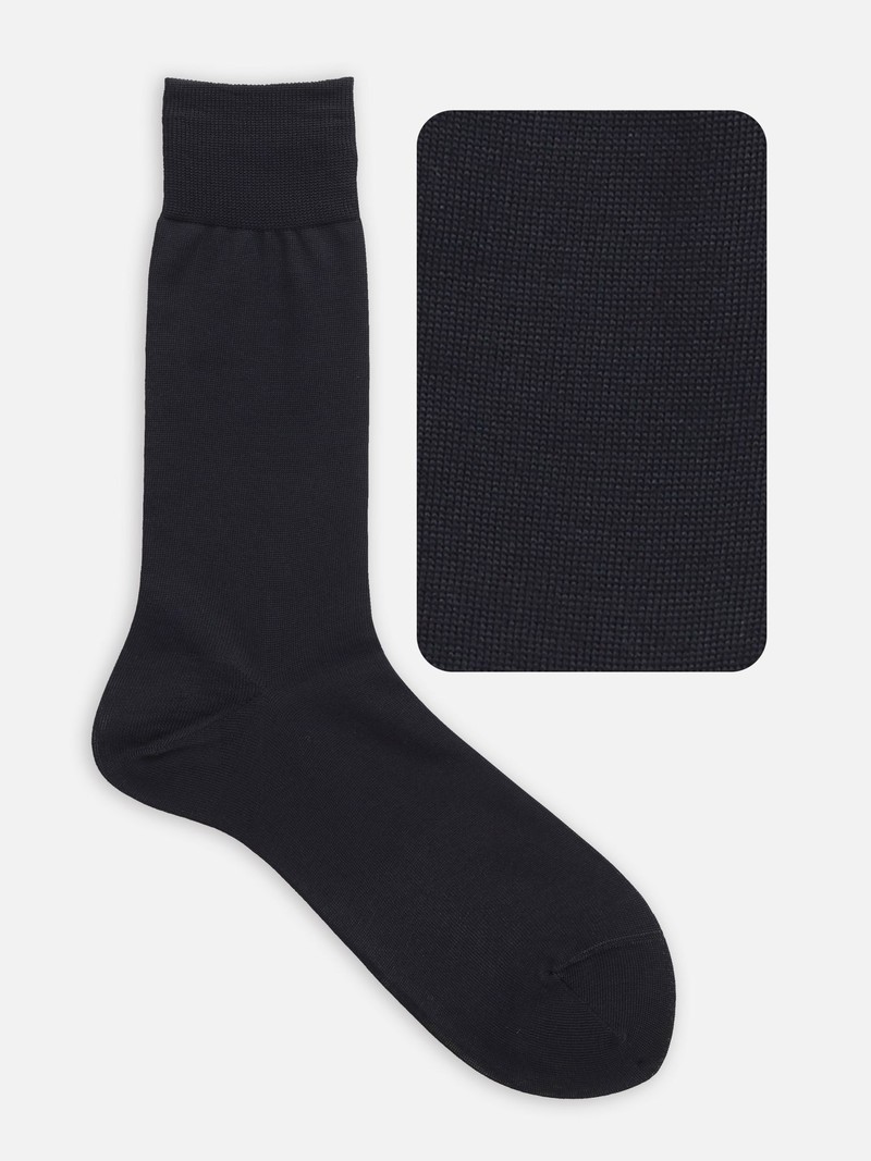 100 % Baumwolle Einfarbige Wadensocken L