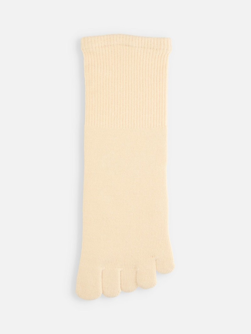 Niet-elastische wollen sokken met effen teen