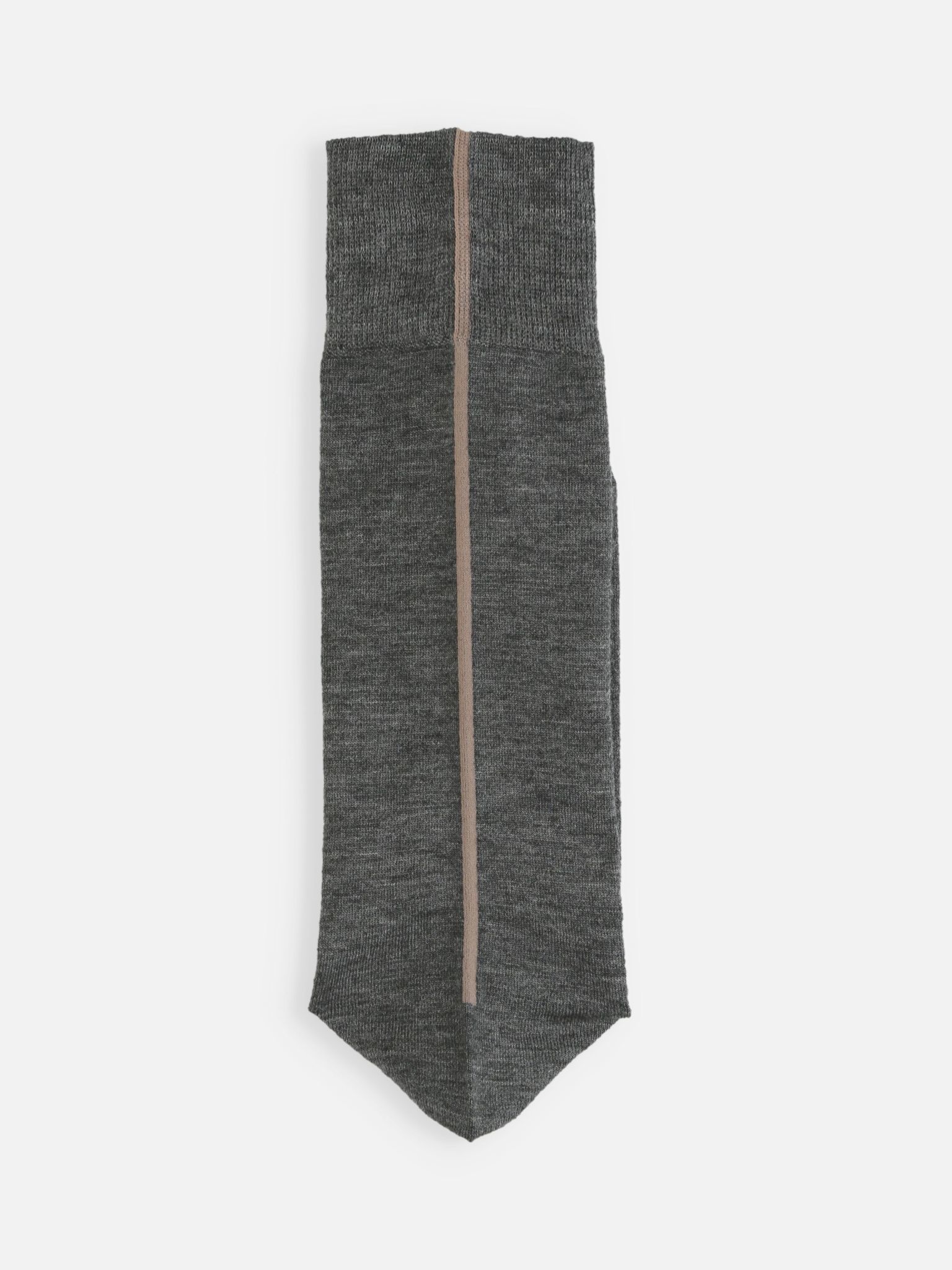 Merinowolle-Crew-Socken mit Rücknaht, Größe M