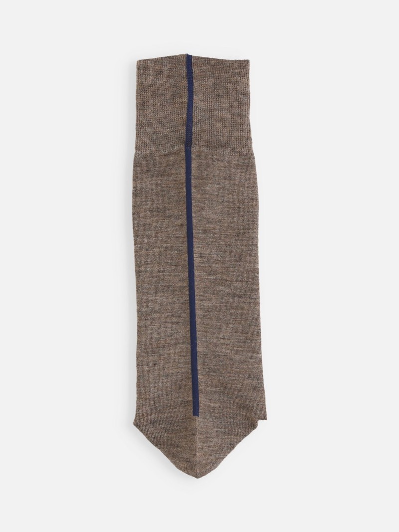 Merinowol sokken met naad aan de achterkant, maat M