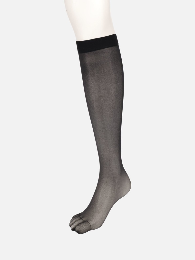 Basic 20D Zehenkniehohe Pop-Socken