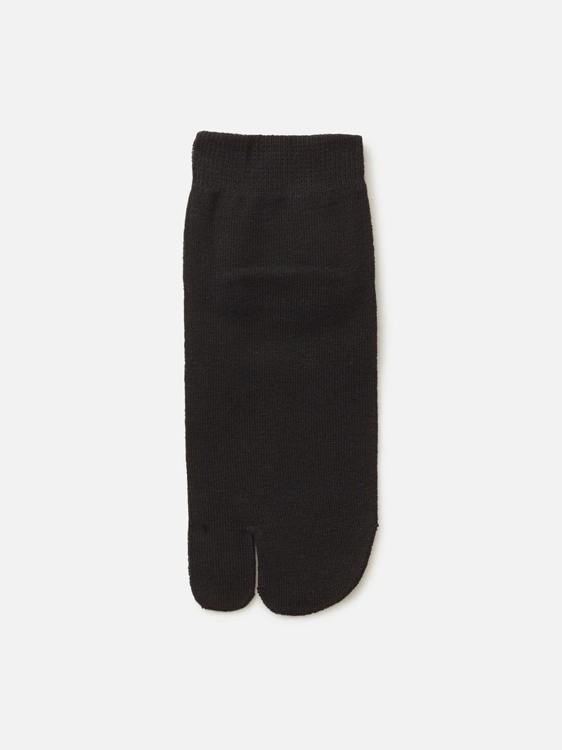 Socquette Tabi soie unie Catéchine S