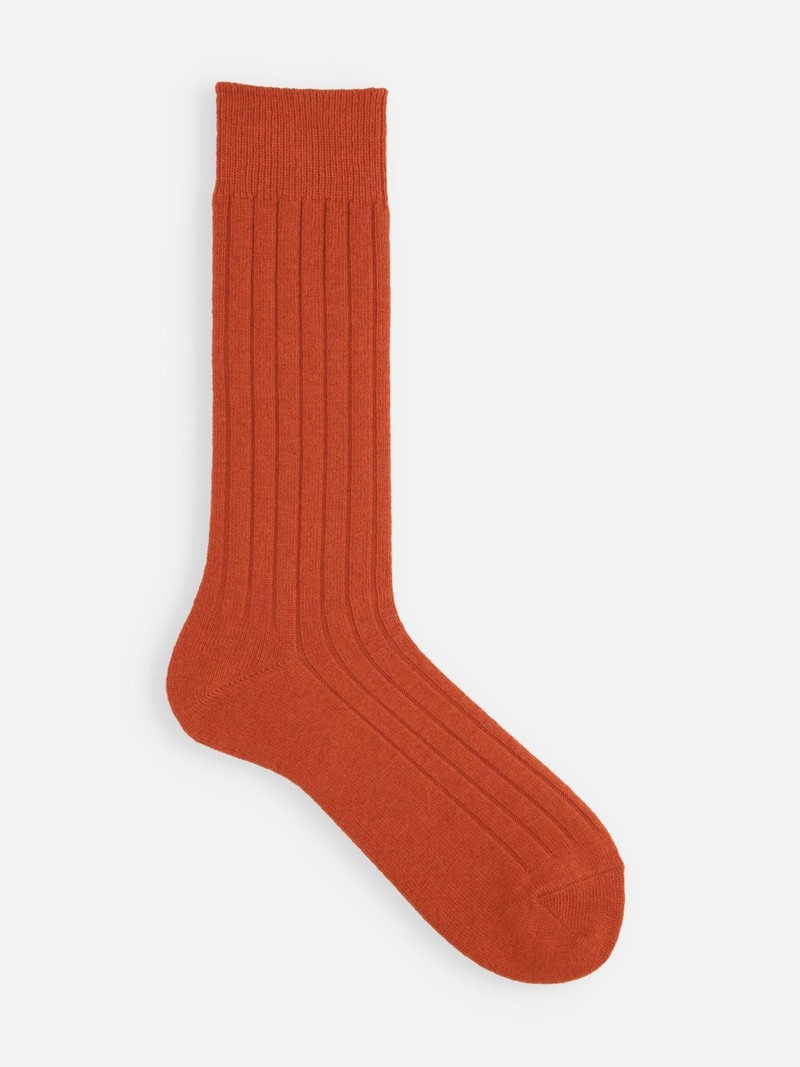 Premium merinowol geribbelde sokken M