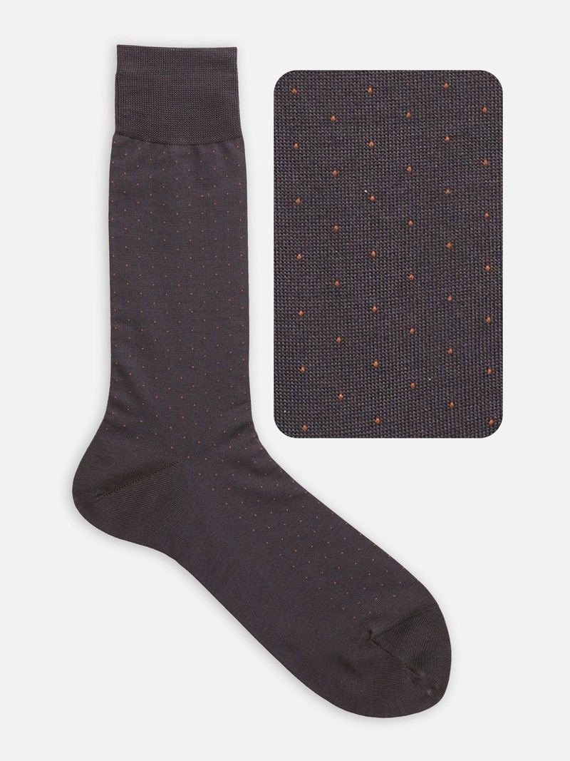 Dot Mid-Calf Socks L