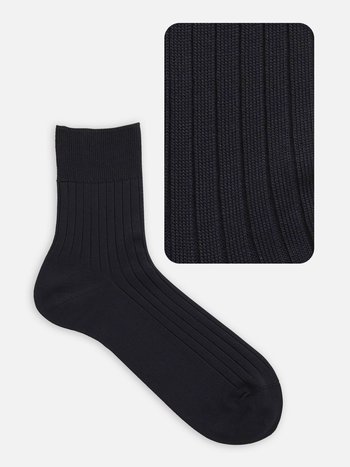 Fine Non-Elastic Plain Crew Socks L - TABIO FRANCE