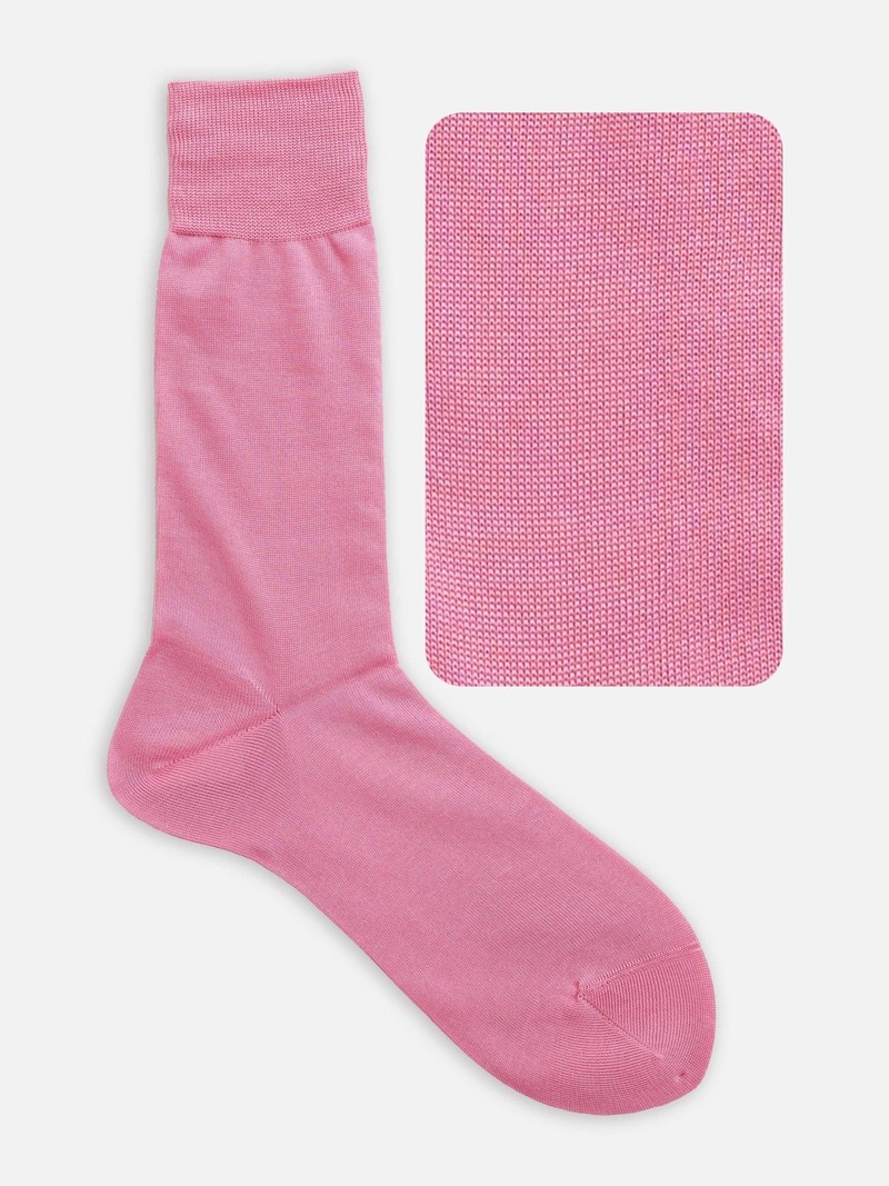 100% Cotton Plain Mid-Calf Socks M